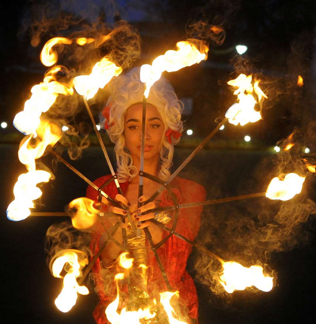 Fire was a theme of the Ayscoughfee Enlightenment event PHOTO: CHRIS LOWNDES
