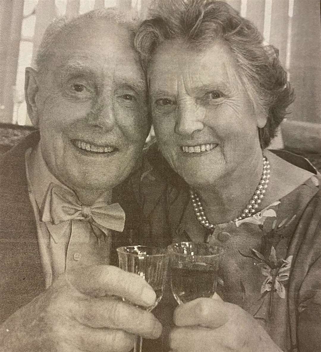 Philip and Jane Spencer celebrate 60 years of marriage 25 years ago.