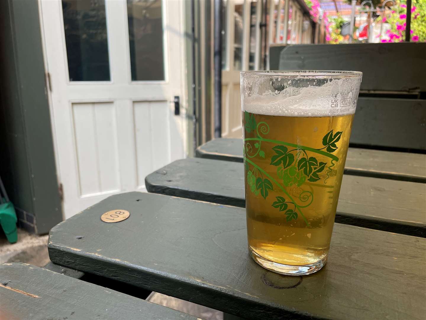 A pint of Oakham Ales Citra