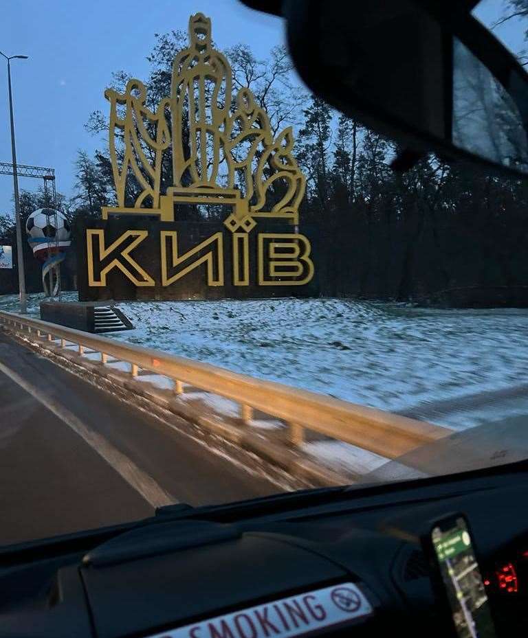 An emotional moment as Richard arrives in Kyiv for the first time since war broke out