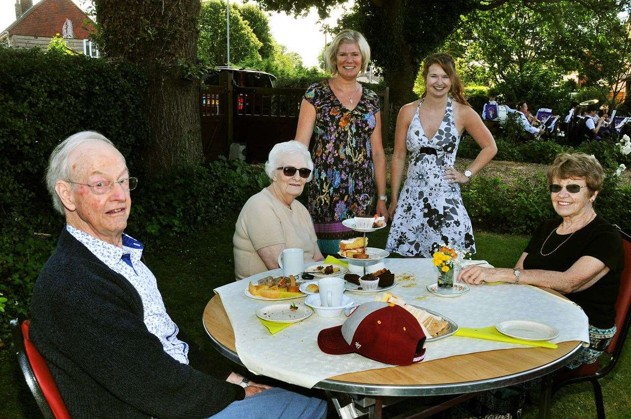 Guests enjoy tea and cakes as Holbeach town band plays