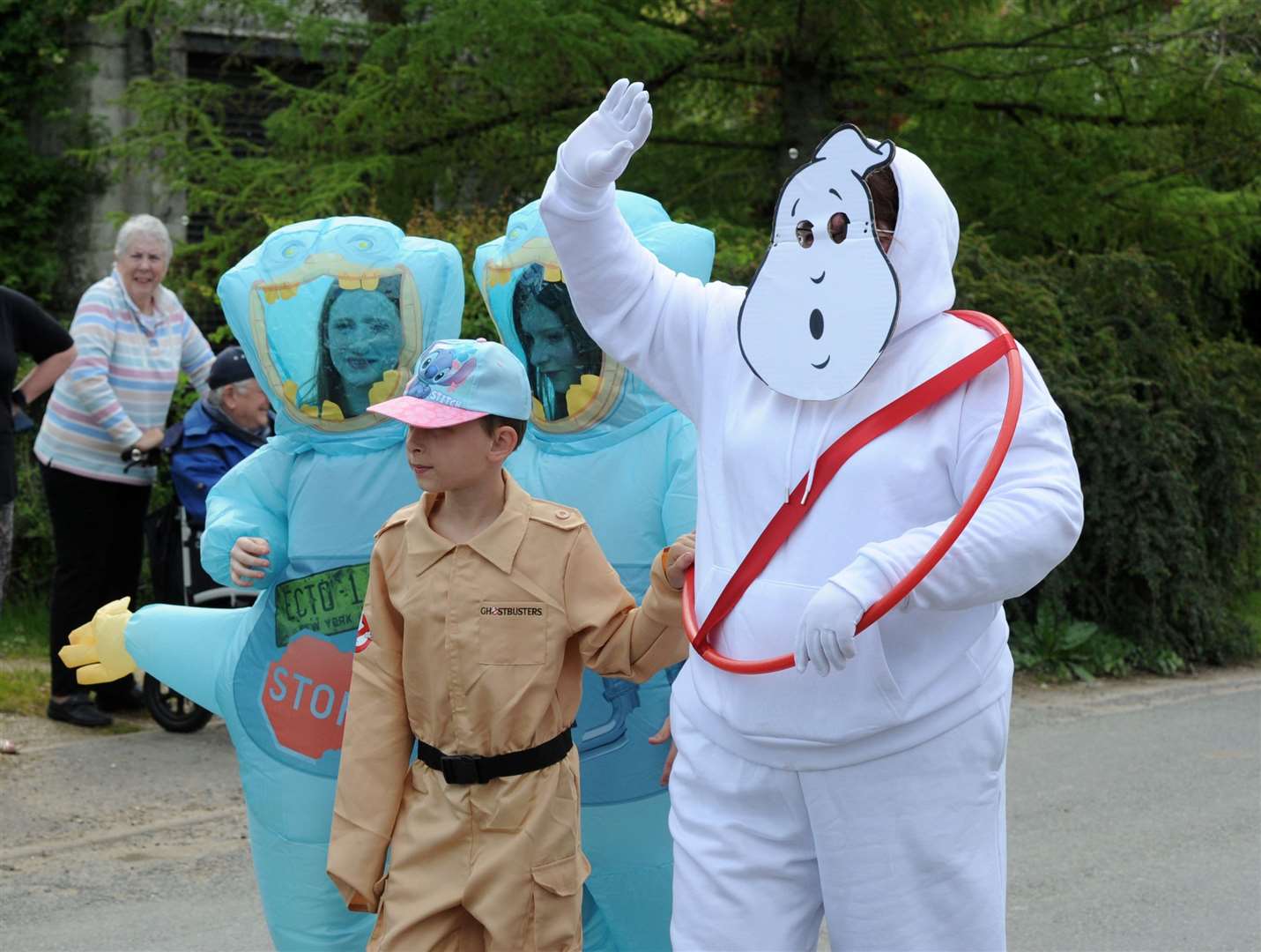 Fancy dress included some Ghostbusters
