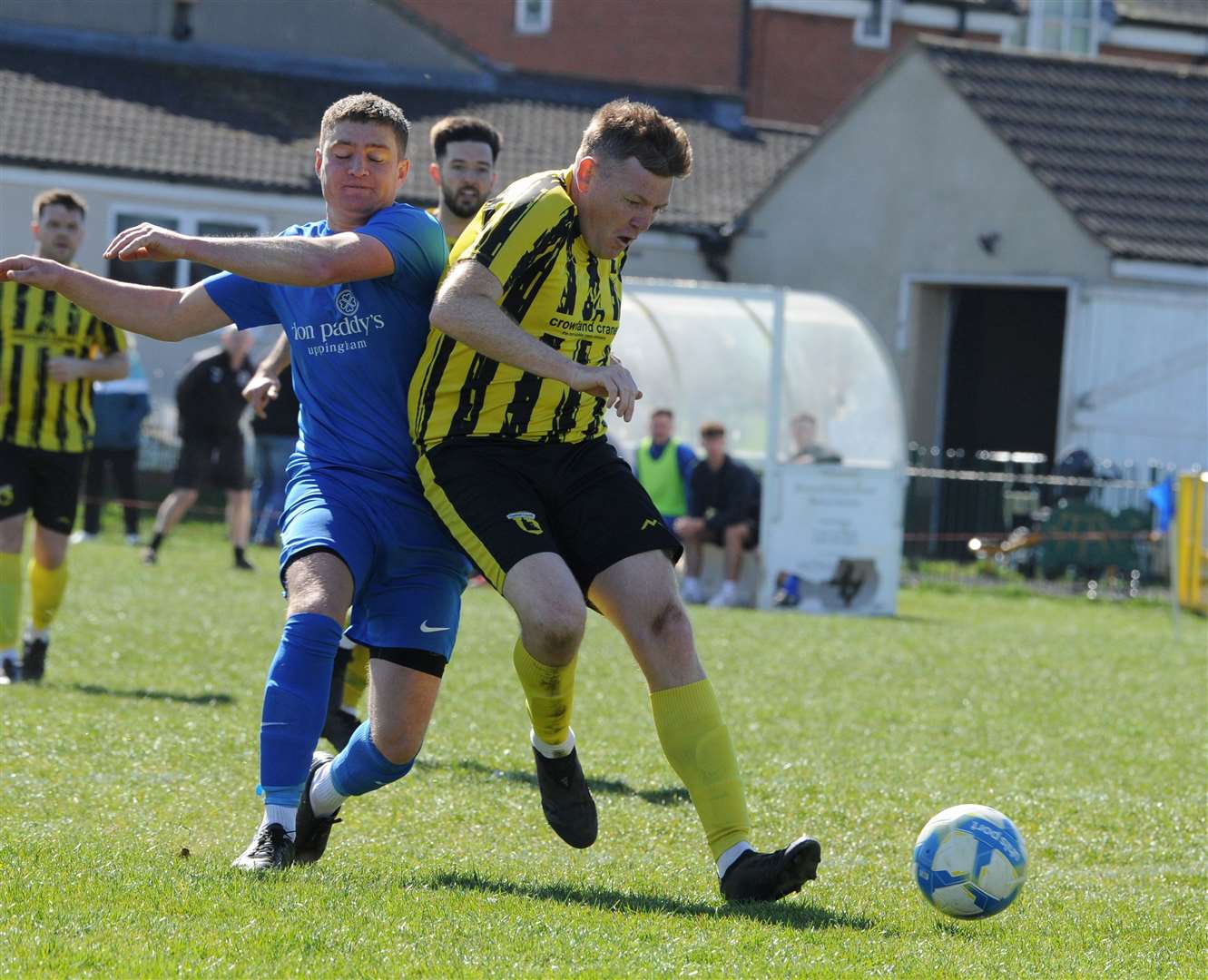 Uppingham Town v Crowland Town, Peterborough & District League Premier Division, 5 April 2025. Photo: Chris Lowndes