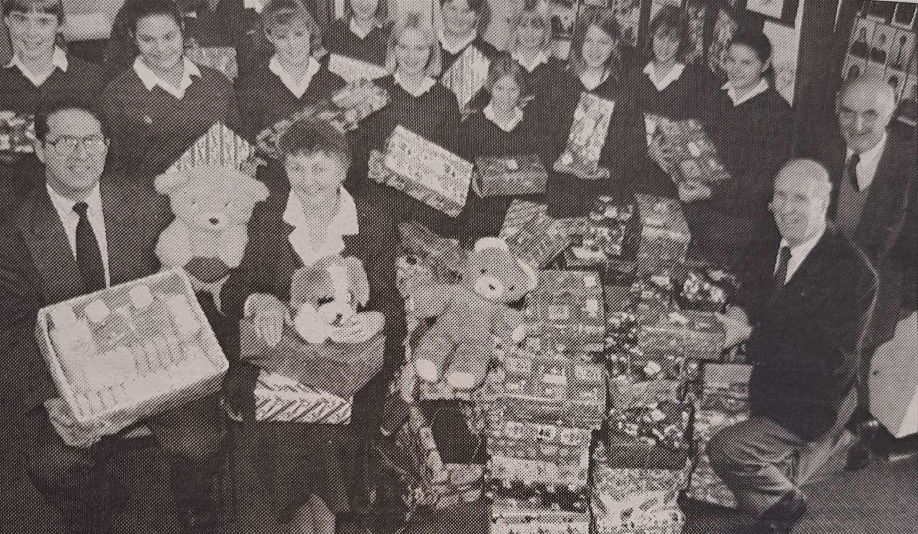 These donations all ready to be shipped off to Hungary 25 years ago