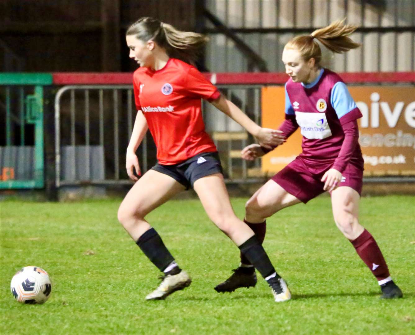 Action from Deeping Rangers Ladies' midweek win at Histon. Photo: Jason Richardson