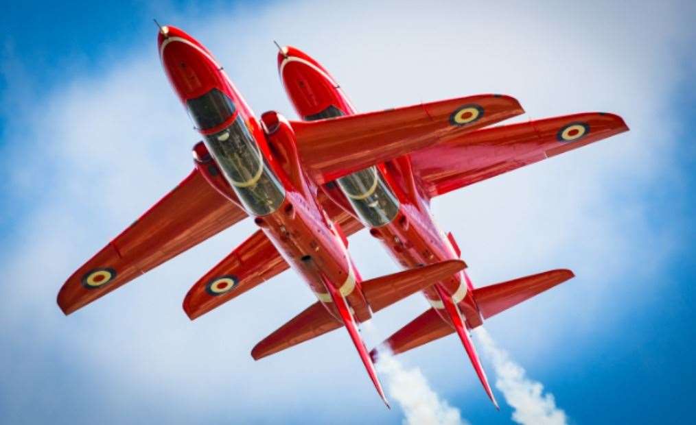 RAF Red Arrows Aerobatics Team. Photo: Royal Air Force. (61637173)