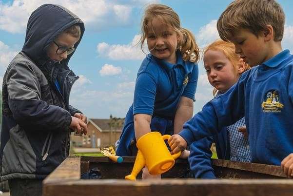Pupils at Corby Glen Community Primary School have been getting in the gardening spirit.