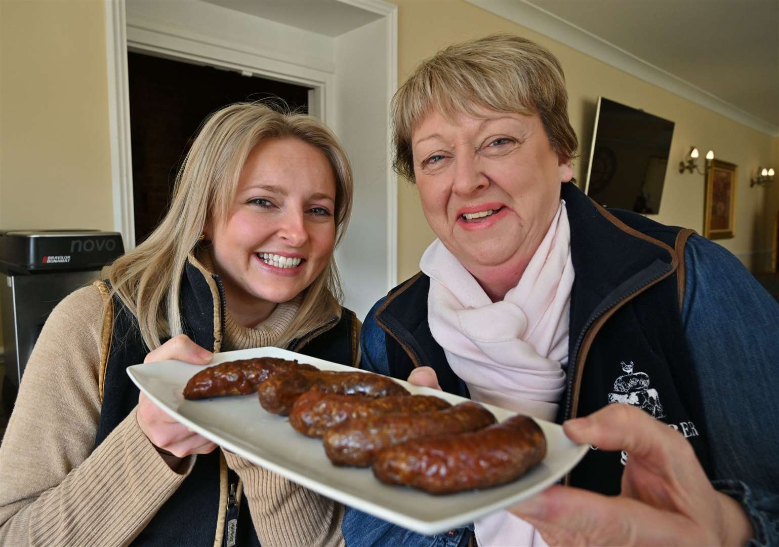 Alice and Jane Taylor from Shearers celebrate