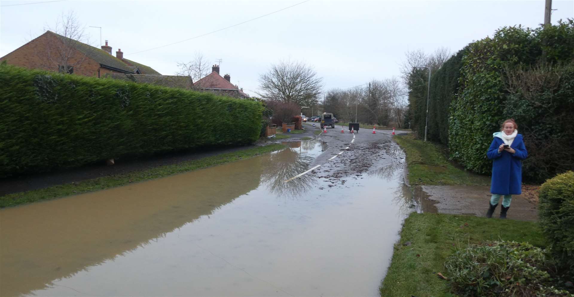 Flooding in Greatford. Photo: Robin Jones