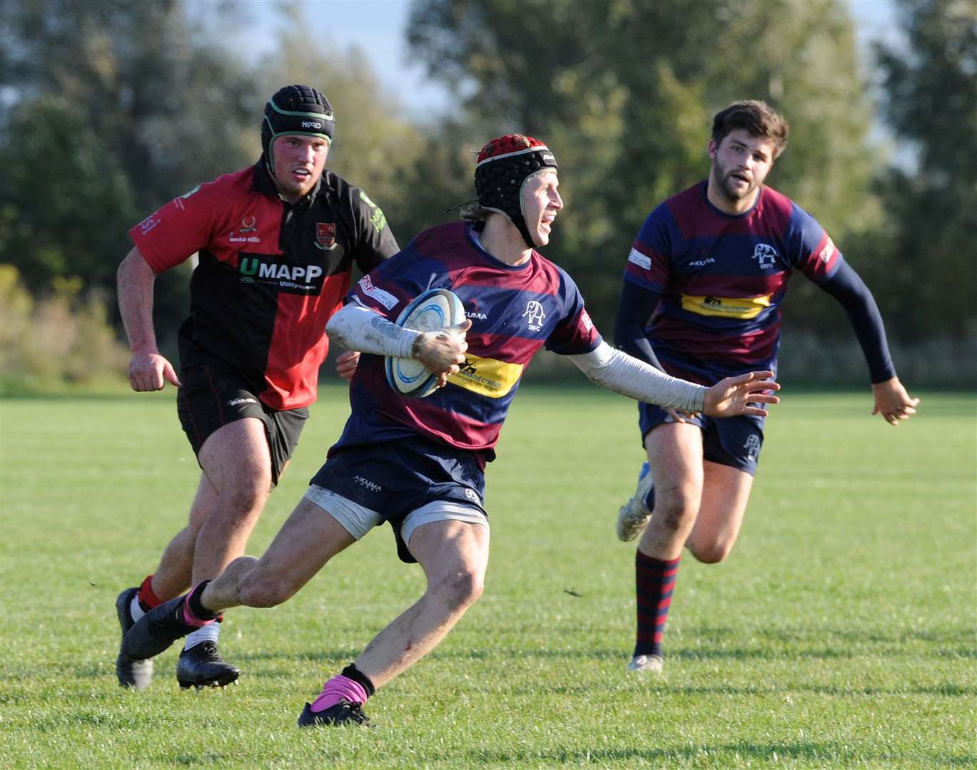 Action from Spalding's home victory over Newbold-on-Avon on Saturday. Photo: Chris Lowndes