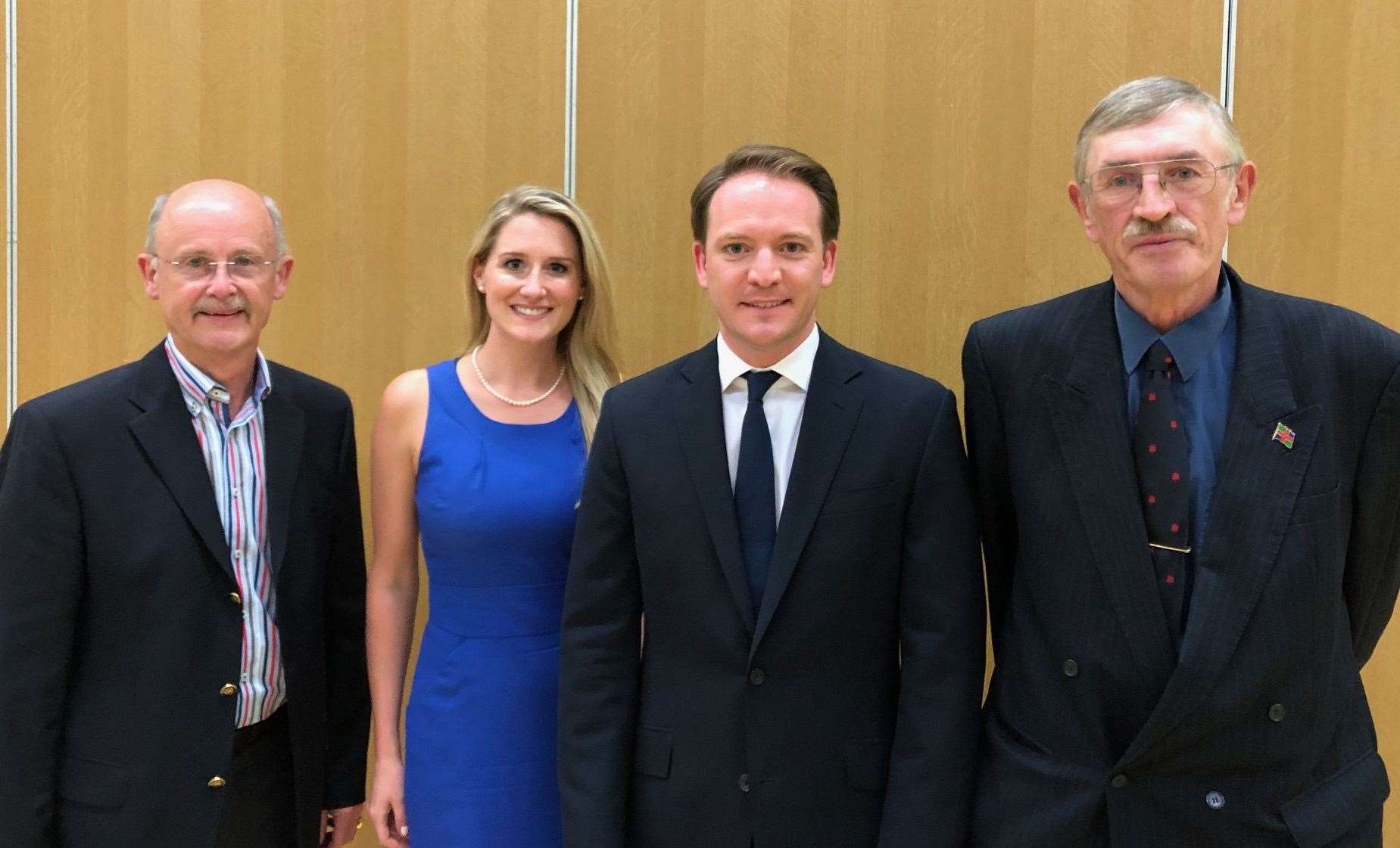Philip Sagar, Laura and Gareth Davies and Martin Trollope-Bellew