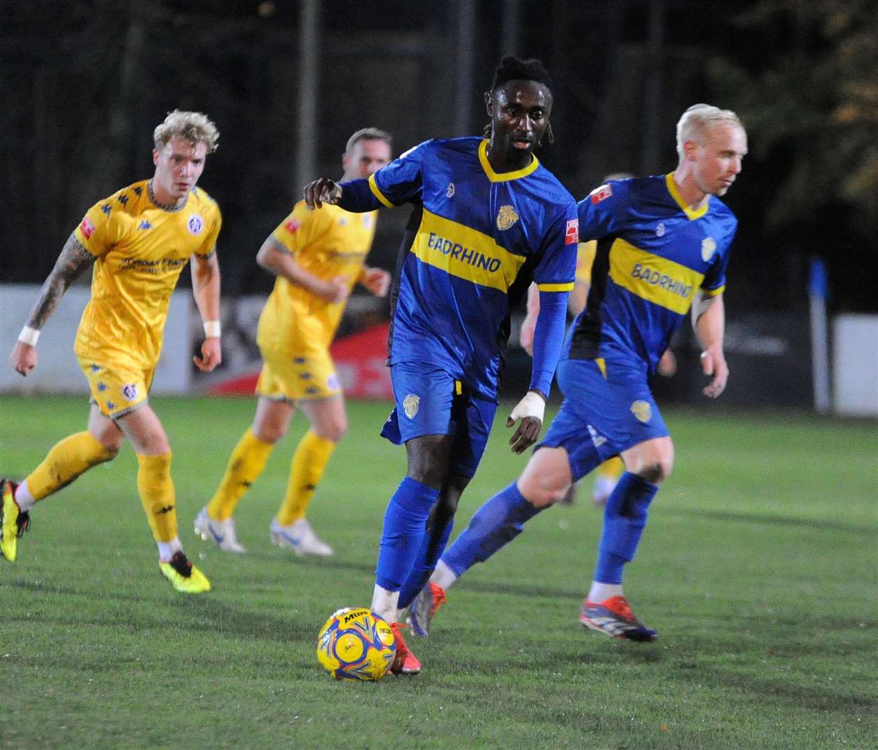 Action from Spalding's home defeat to Leiston. Photo: Chris Lowndes