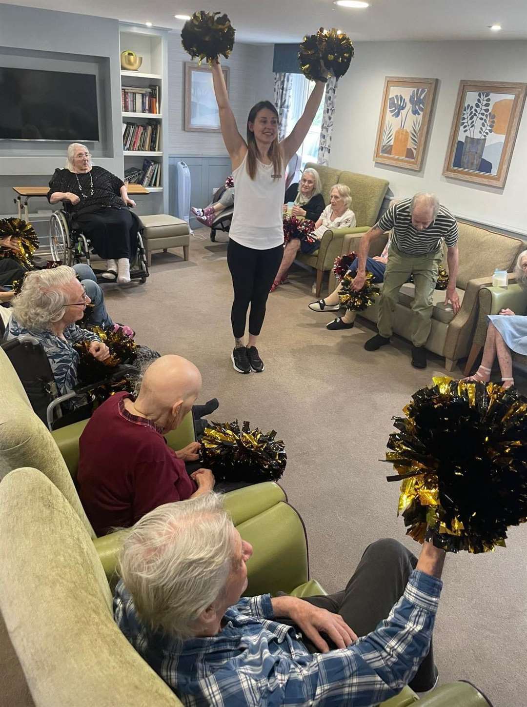Beech Lodge Care Home residents in Holbeach, enjoy their visits from Adults Move Lincolnshire