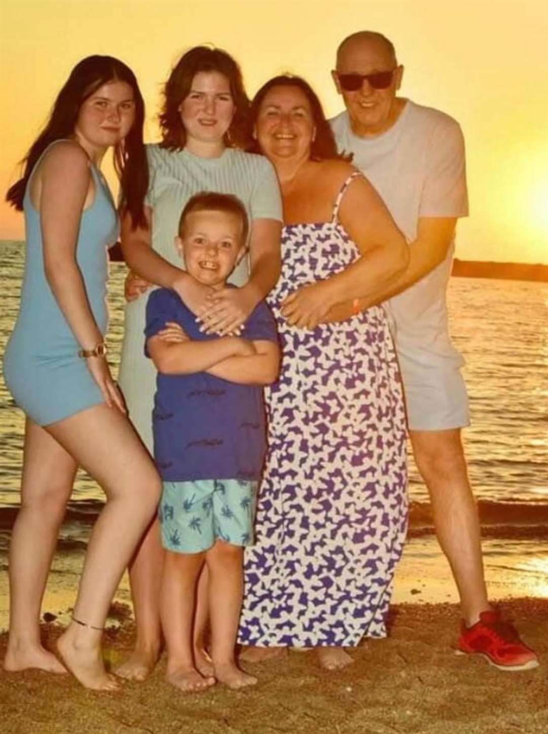 Belinda McClements with daughters Tam, 19, and Taylor,16, Tom and Jack Naish. PHOTO: SUBMITTED
