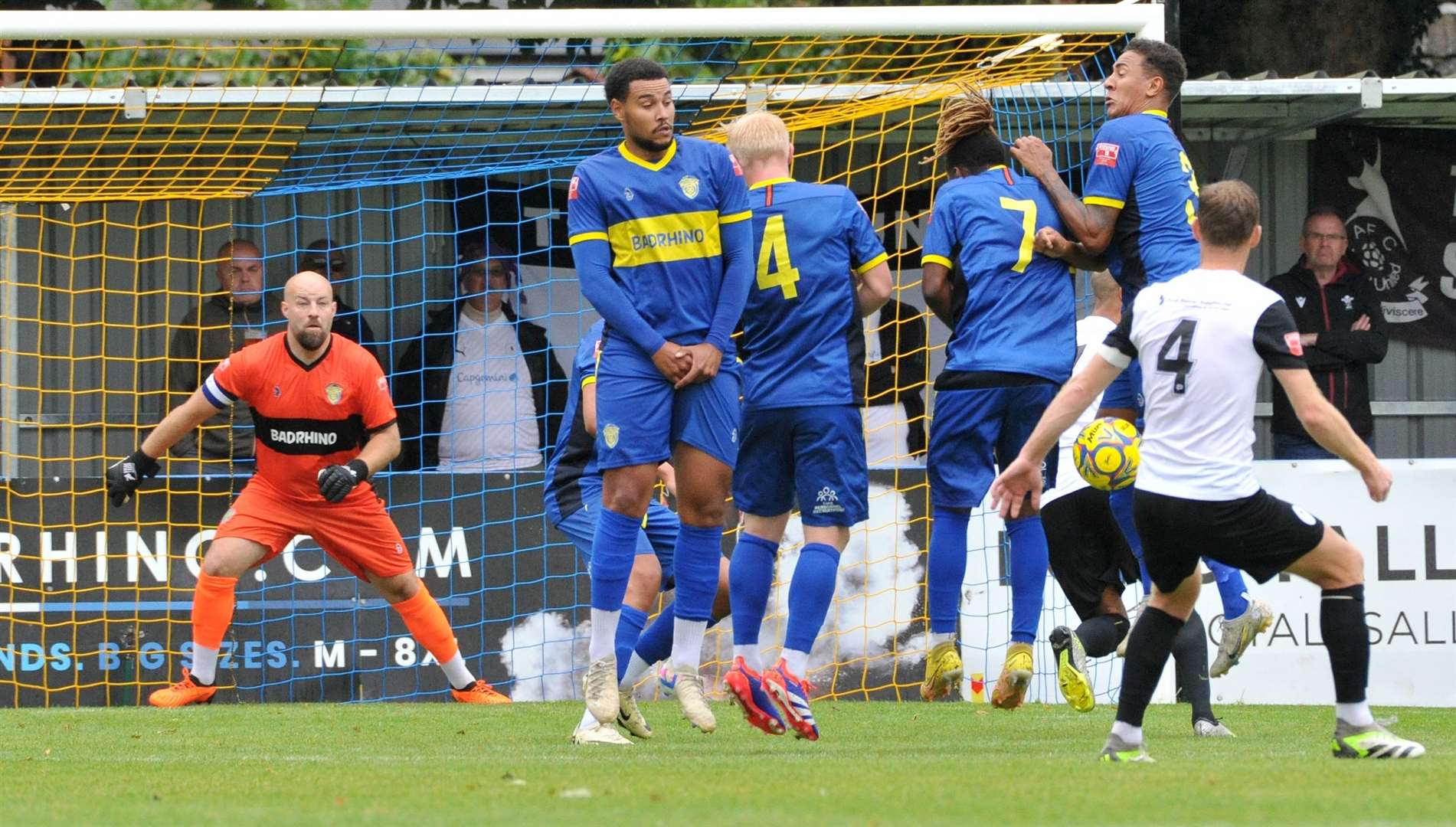 Action from Spalding's home defeat to AFC Telford. Photo: Chris Lowndes
