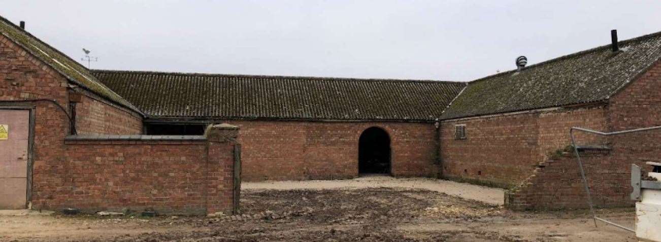 The disused agricultural building could become a small supermarket