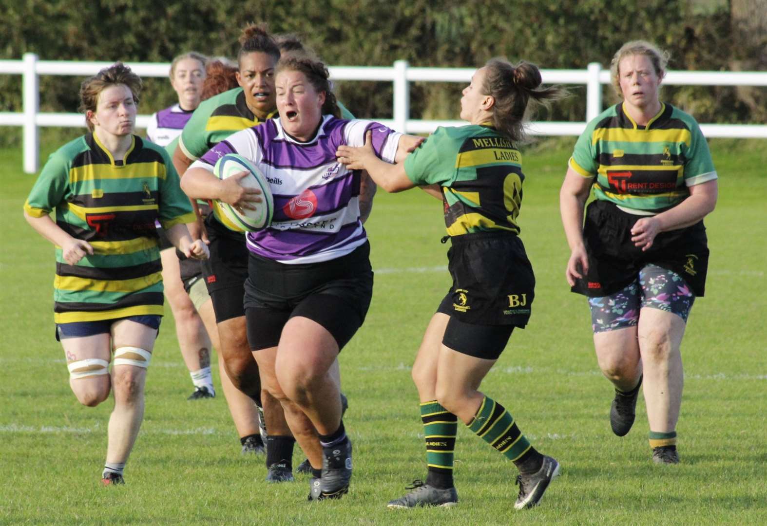 Action from Stamford Women's win against Mellish Ladies. Photo: Darren Dolby