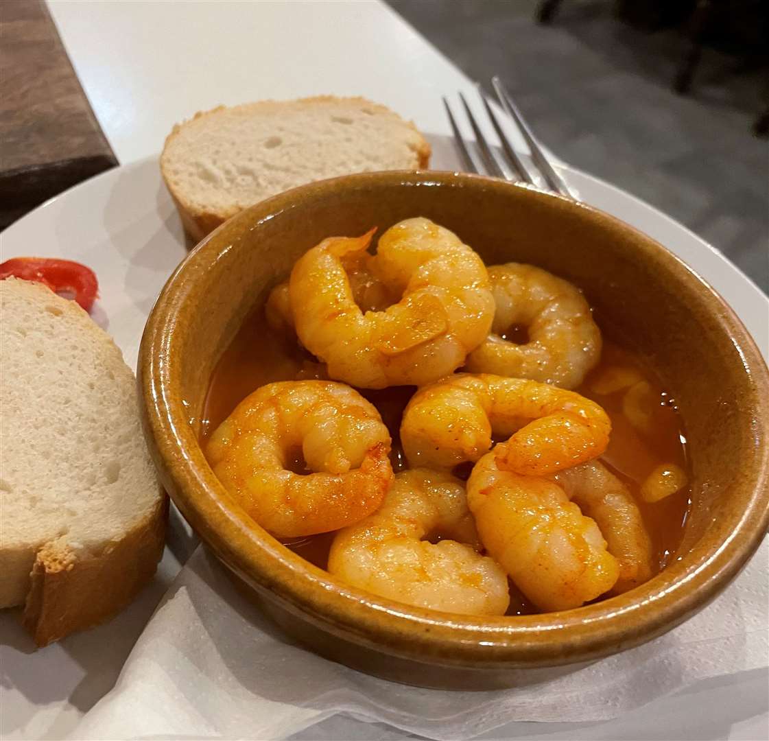The gambas al ajillo