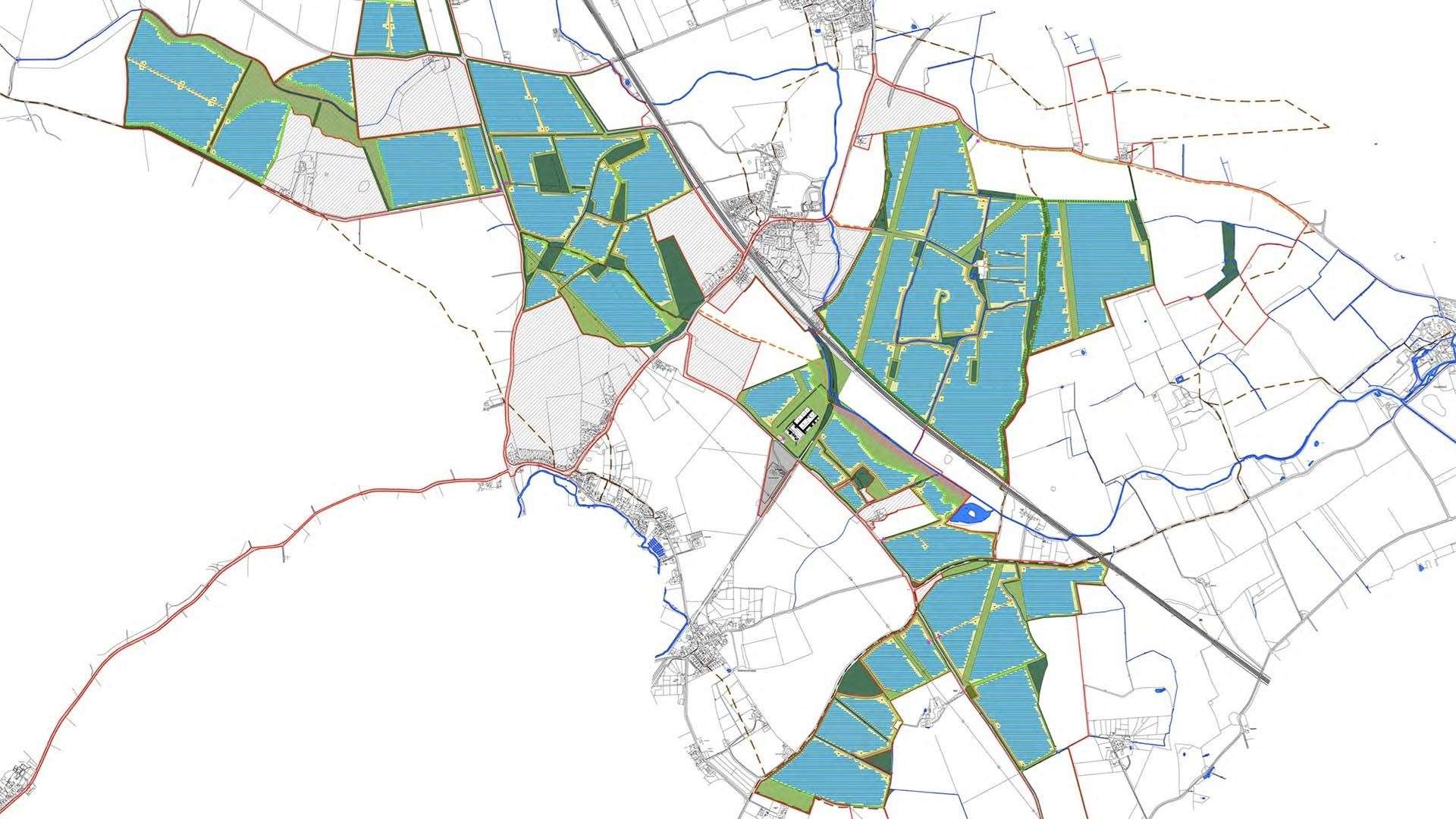 The scope of the solar farm