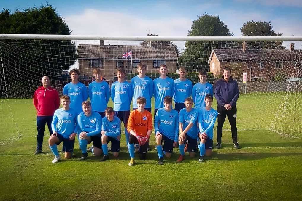 Dan Evans at the Newark Town Football Club team