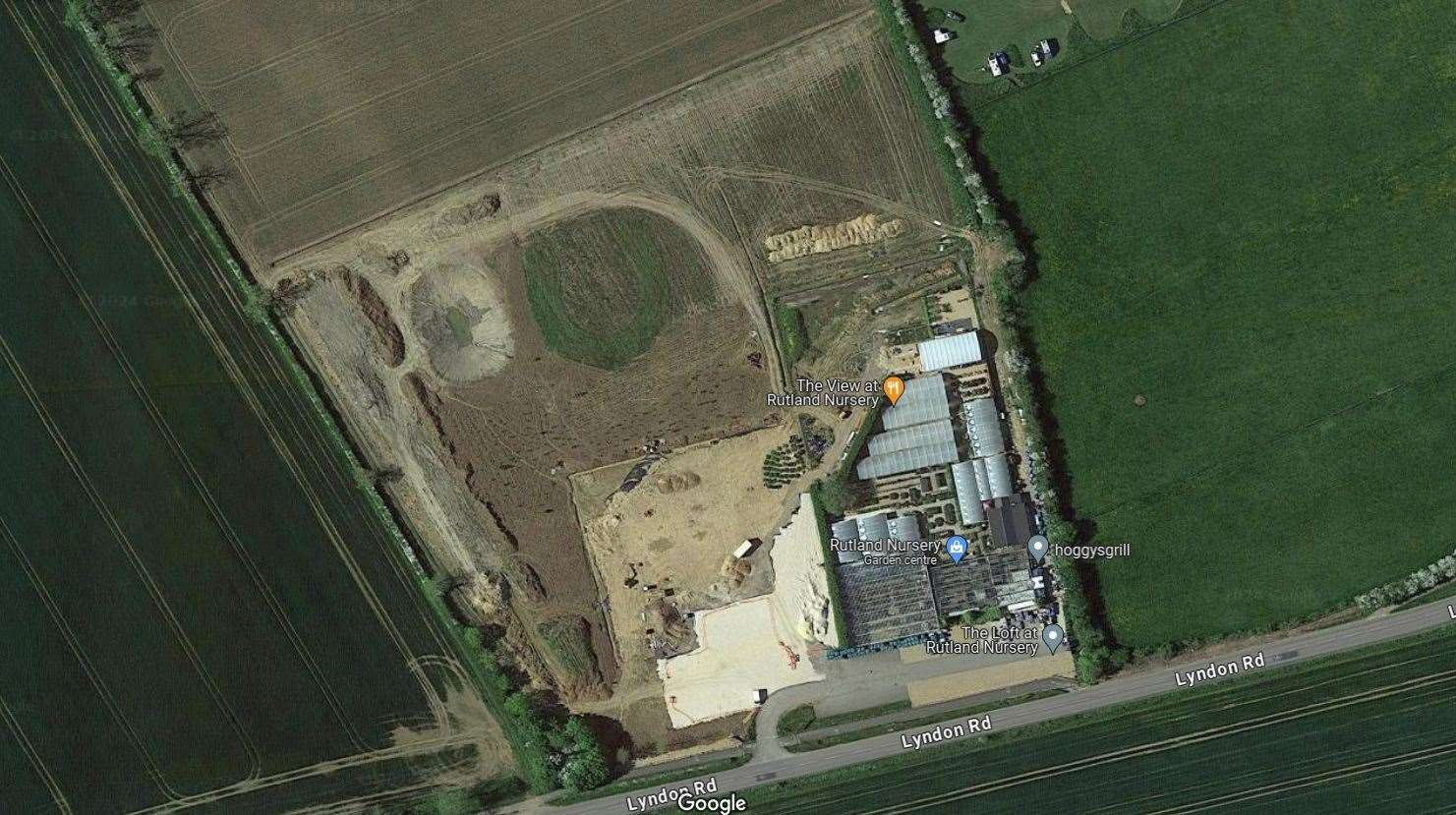 The Rutland Nursery site close to the south shore of Rutland Water has undergone many changes over recent years. Photo: Google
