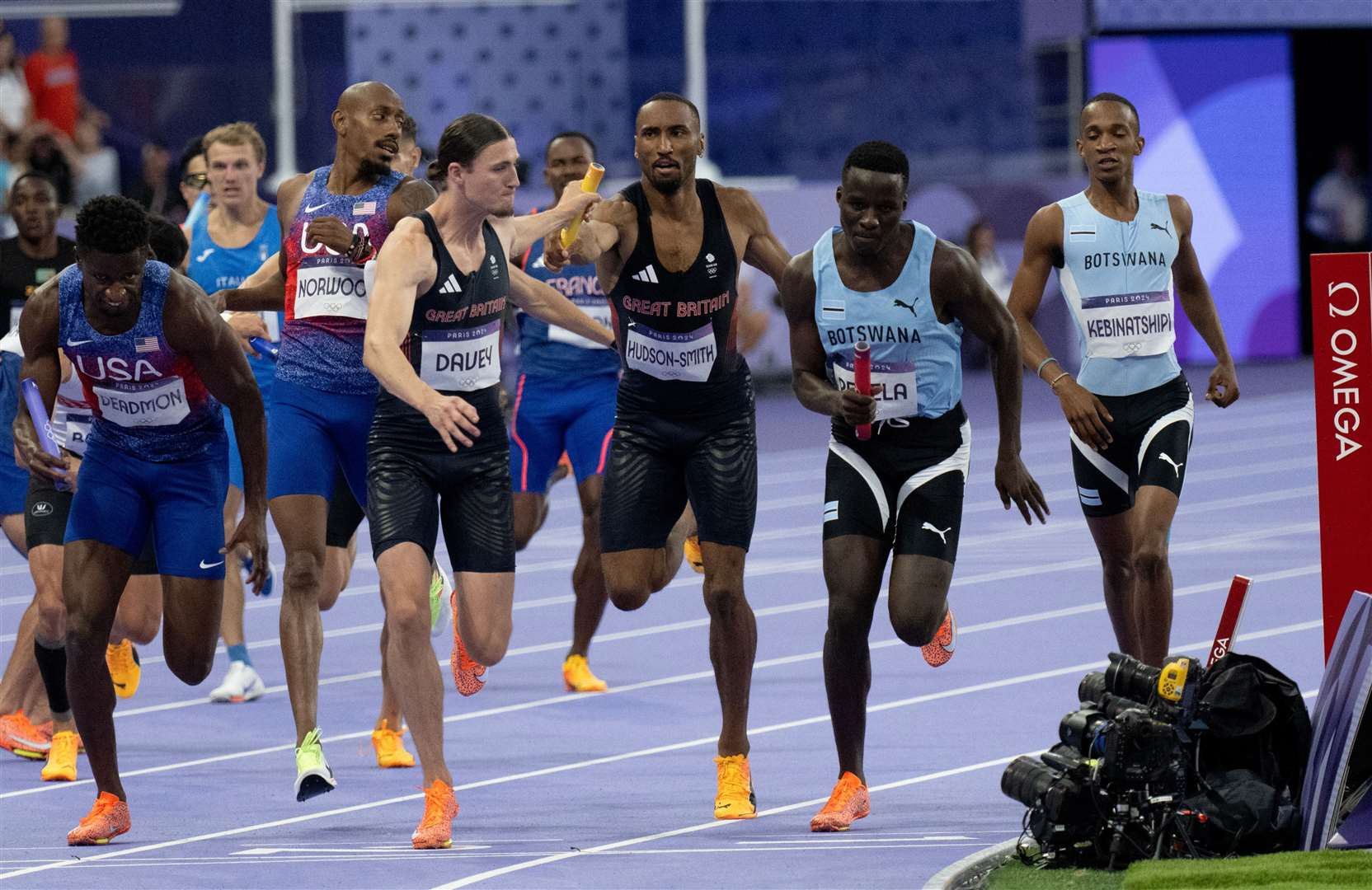 The men’s 4x400m relay event. Photo: David Pearce/Team GB