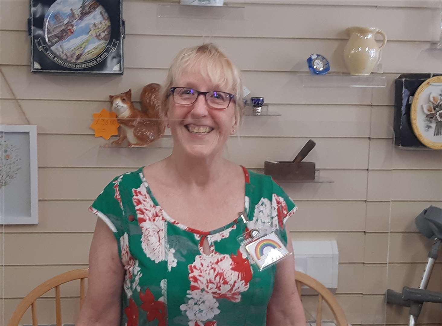Sheila Hodges has a smile waiting for customers at Chosen Charity Shop, High Street, Holbeach.