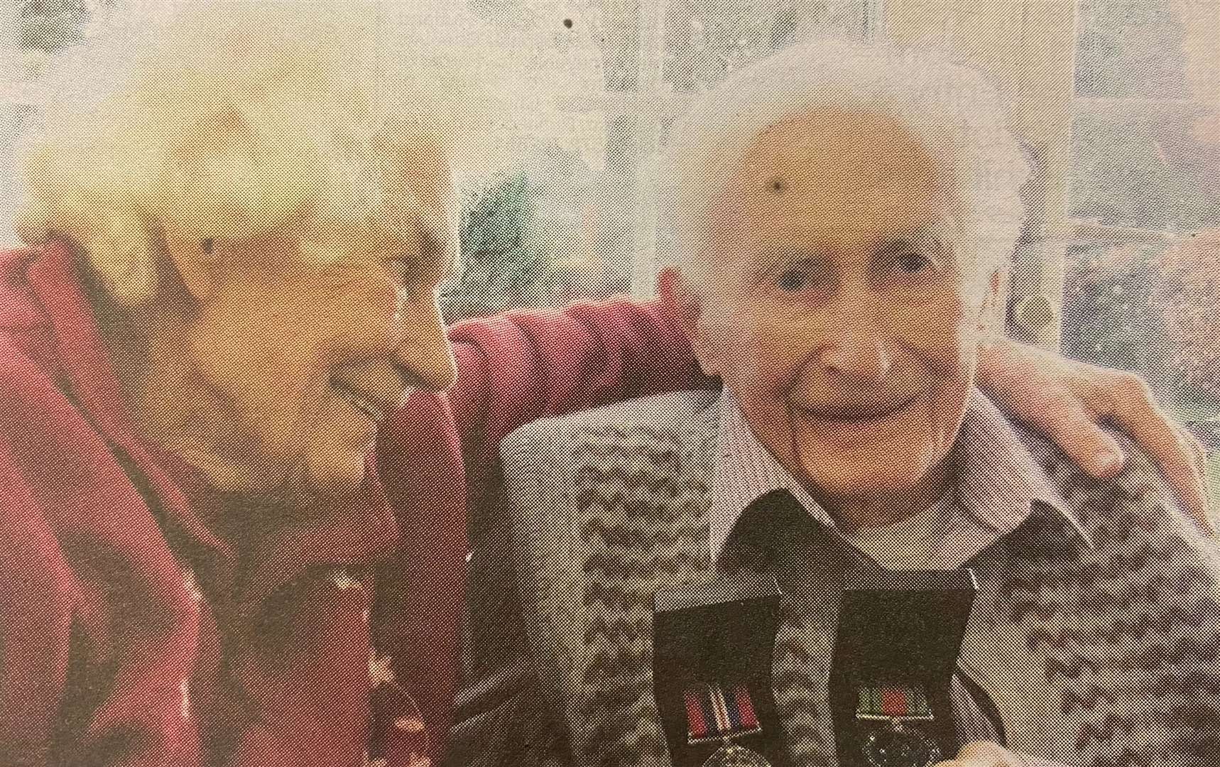 Harry and his wife Margaret 10 years ago