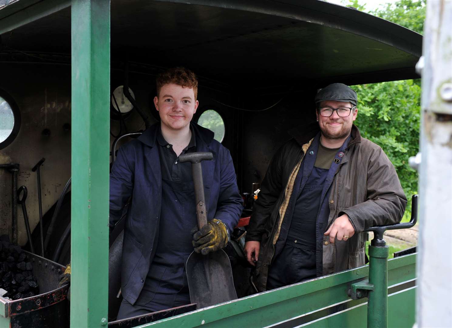 Thomas Selby and Ross Bussingham take care of coal and controls