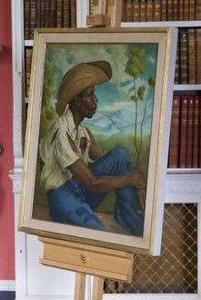 Seated Man in a Landscape by Richmond Barthé. Photo: NT Images (59831380)