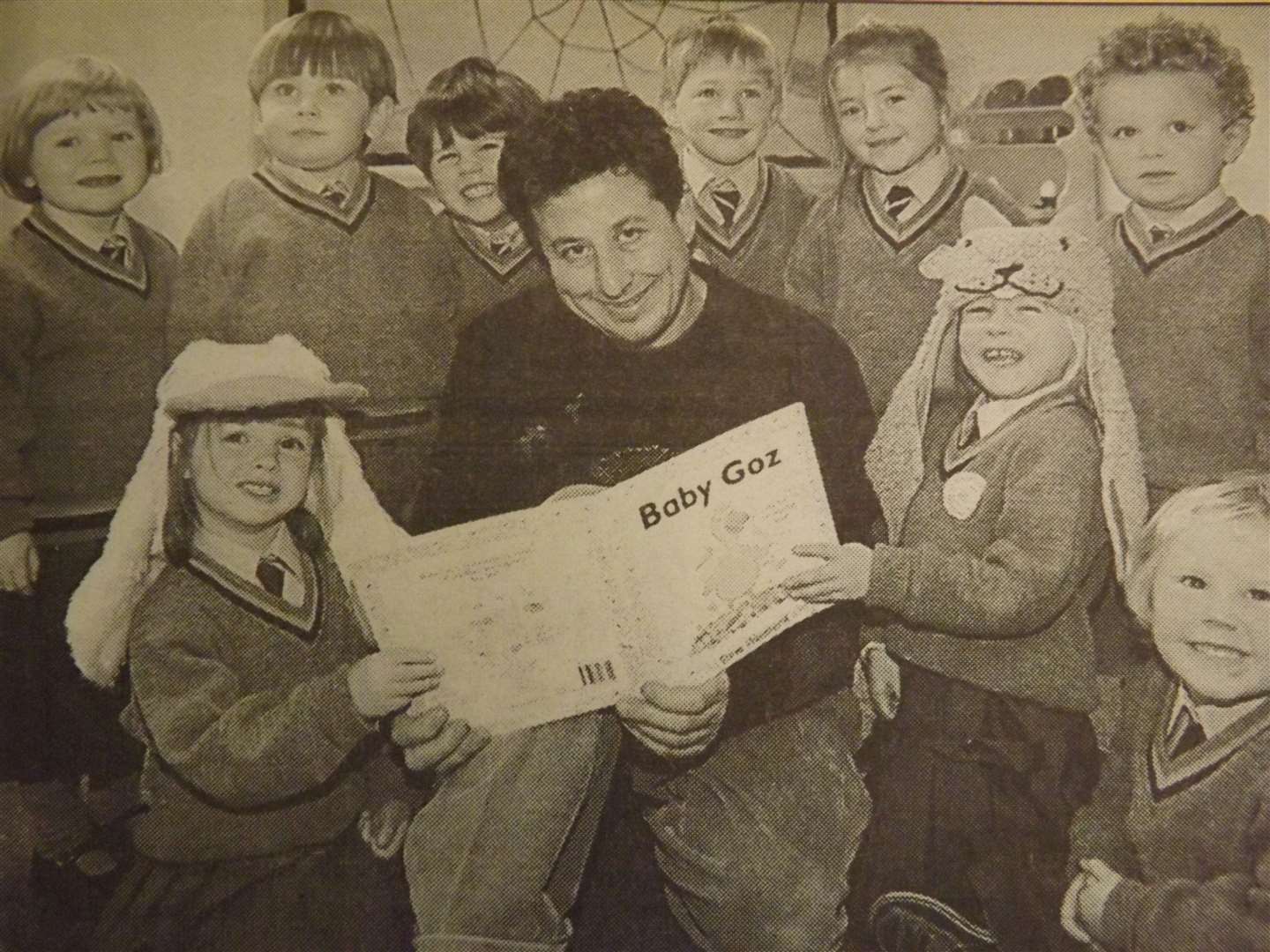 25 years ago: October 9, 1998 – Author Steve Weatherill talks books with pupils from Witham Hall School.