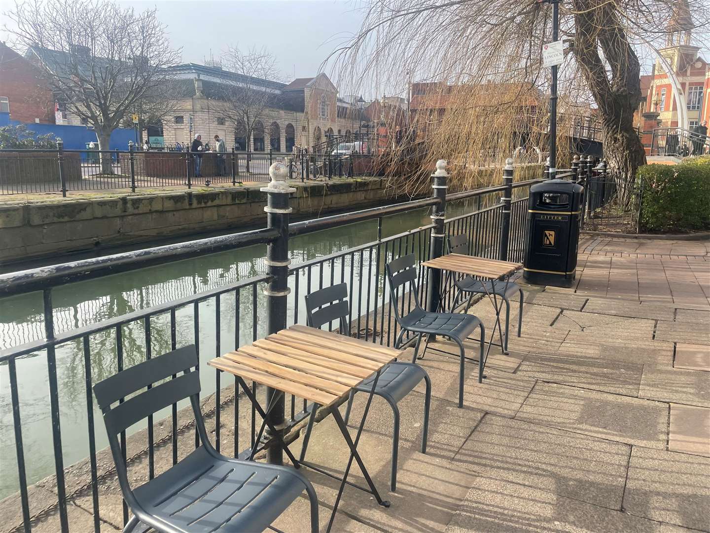 Outside seating by the Witham