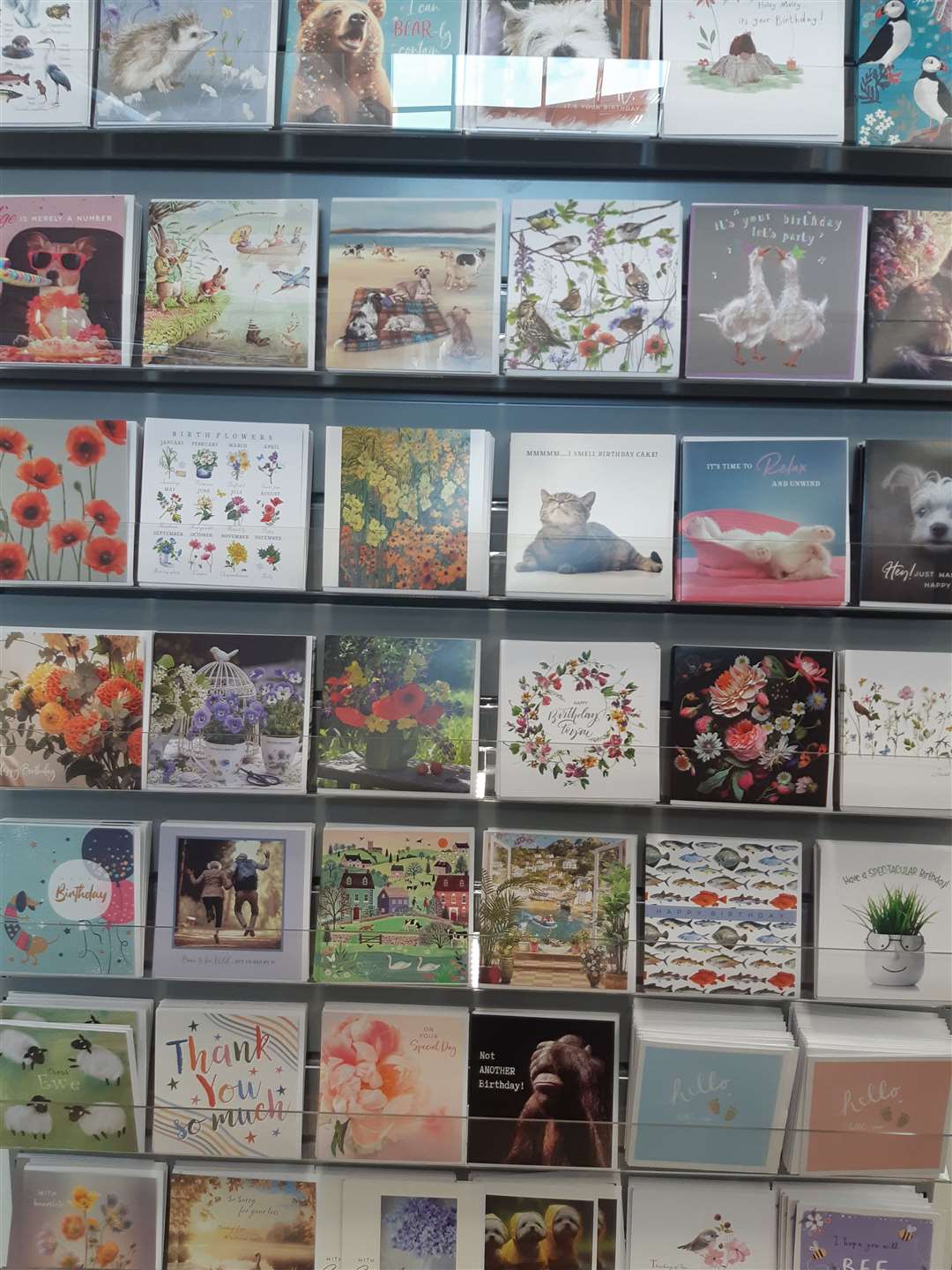 Plenty of greetings cards are available
