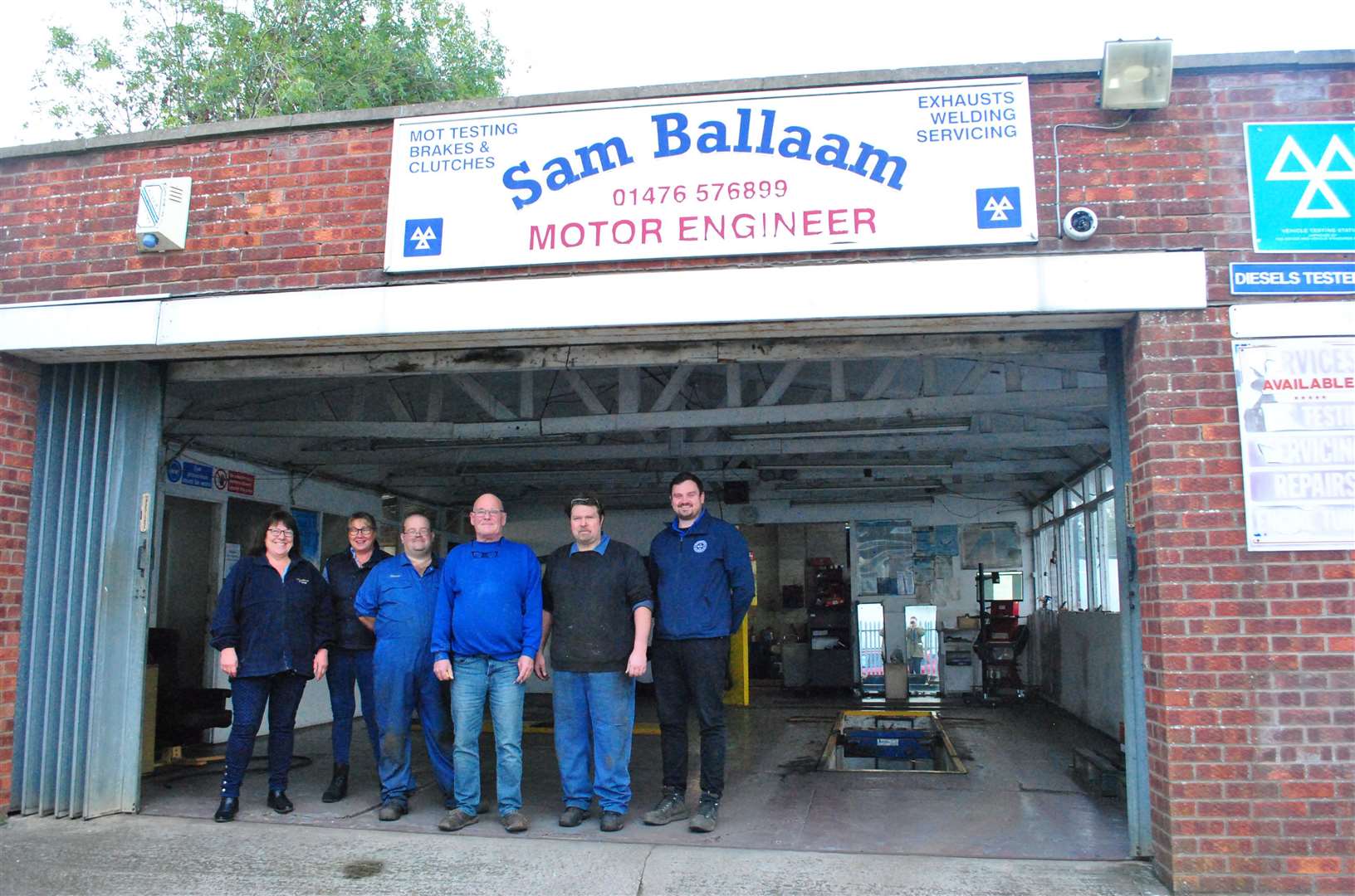 From left: Karen Andow, Bev Houlden, Stuart Marshall, Sam Ballaam, Carl Pirie and Russ Houlden.