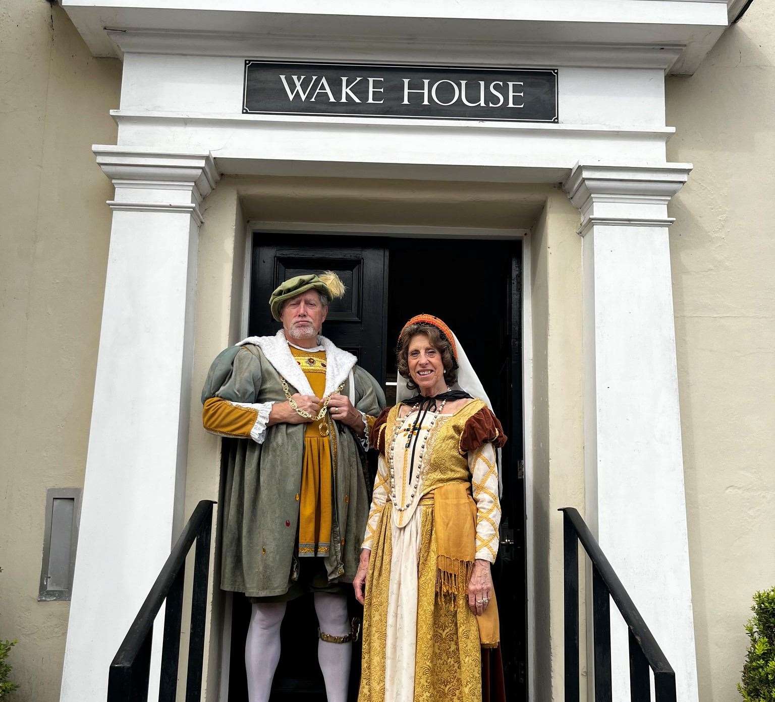 A town history-themed event saw locals dress as historical figures - including King Henry VIII