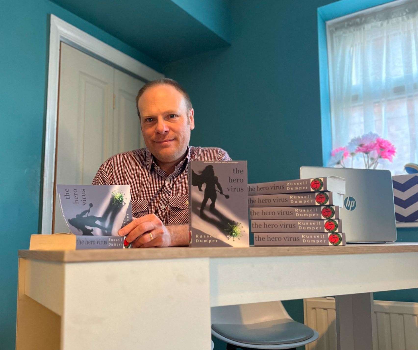 Russell Dumper with latest novel The Hero Virus