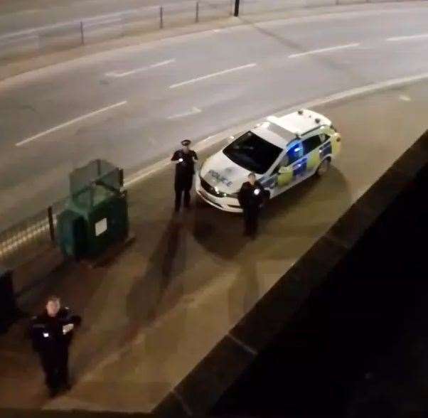 Police and a police negotiator were called to the scene. Picture: Facebook