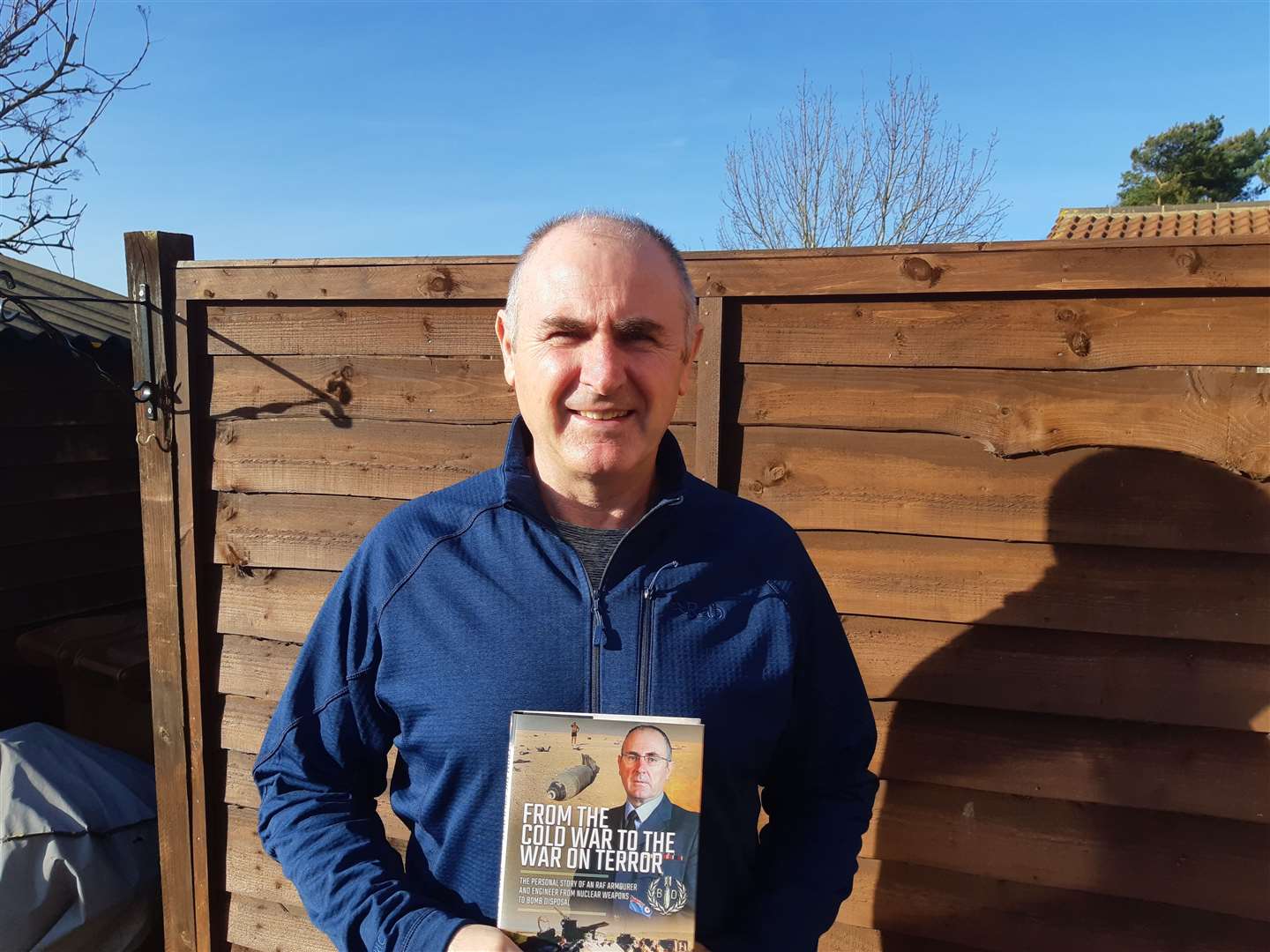 Michael Haygarth with his new book