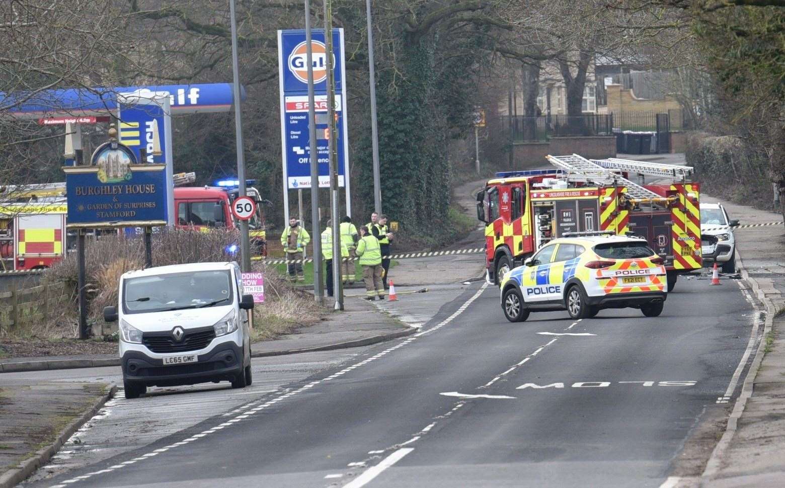 The accident on Uffington Road.