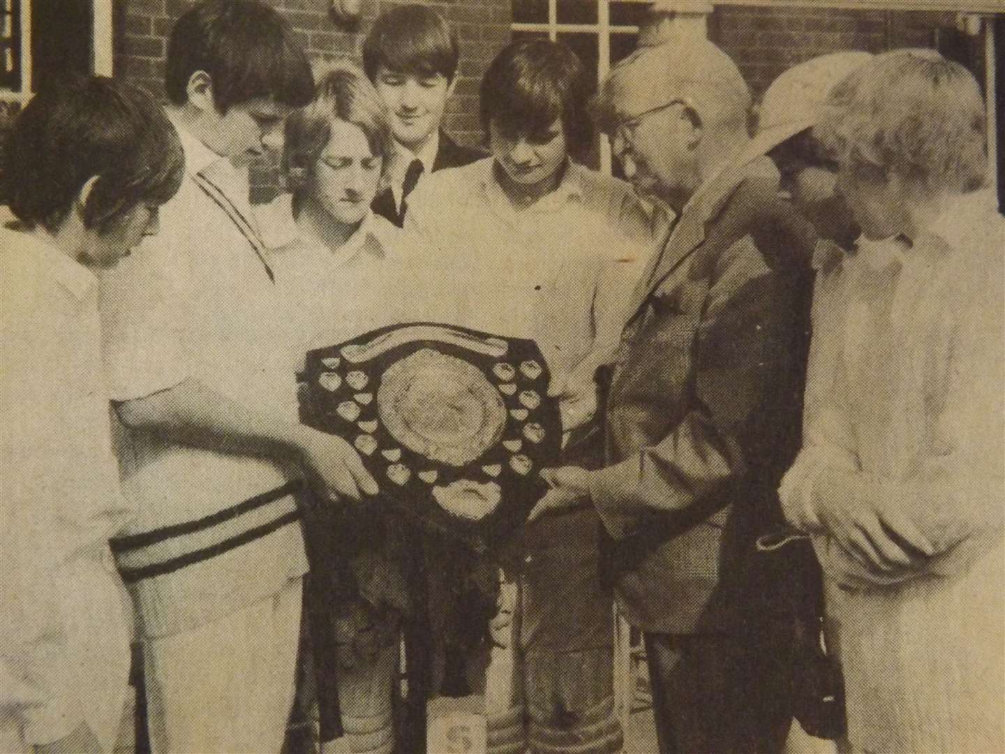 50 years ago: September 21, 1973 – Members of Uppingham Village College cricket team pictured receiving the Stamford Mercury Cricket Shield from Sir Kenneth Ruddle after winning it for a record fifth time.