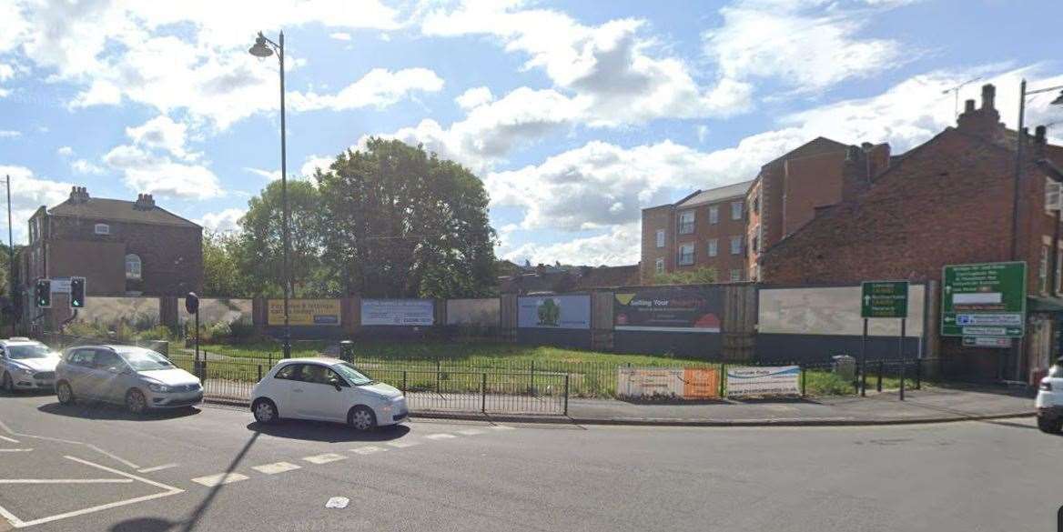A Google Streetview of the corner of North Street and Spittal Terrace, Gainsborough, in 2023
