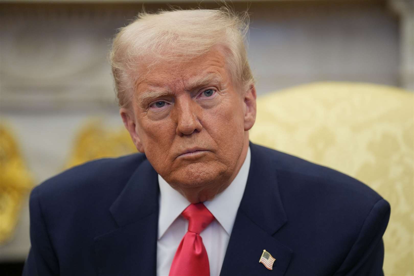 US President Donald Trump is on Thursday expected to unveil a trade deal with the UK (PA)