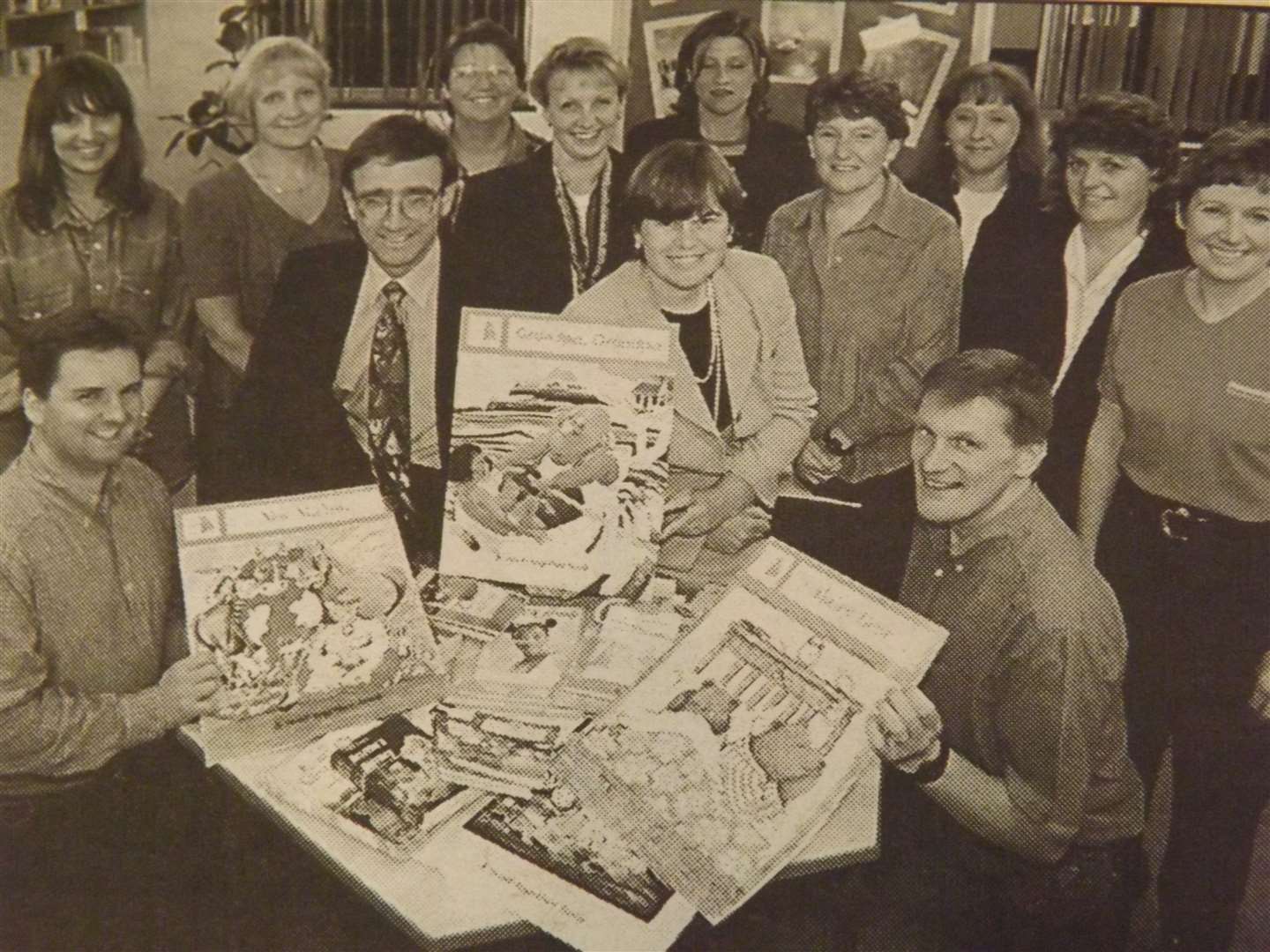 25 years ago: October 30, 1998 – Bumper hand-out: Ken Bunch (Linchfield School headteacher) takes delivery of items bought for the school with £10,000 raised by the PTA. Pictured are association members and chairman Gill Kemp (centre right).