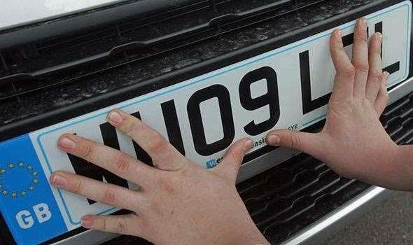 Make sure your registration plate can be clearly read.