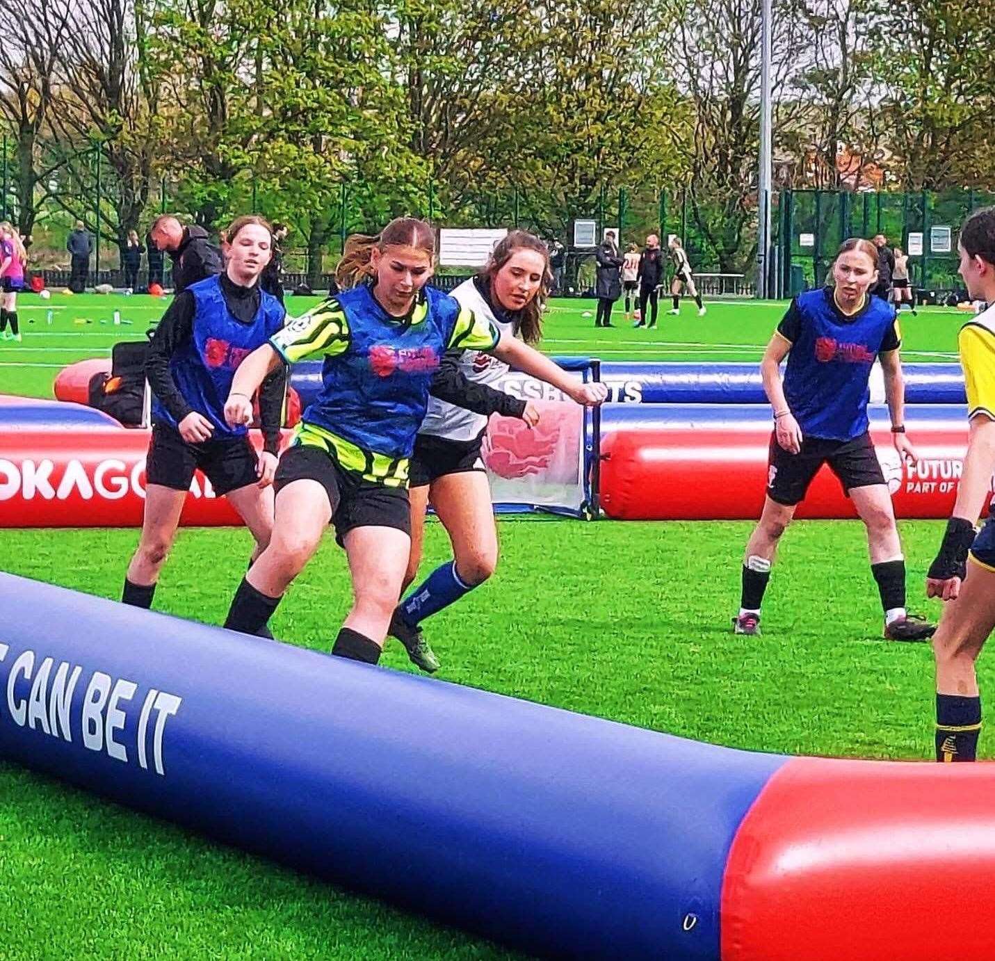 She's on the ball - Eloise Crisp in action