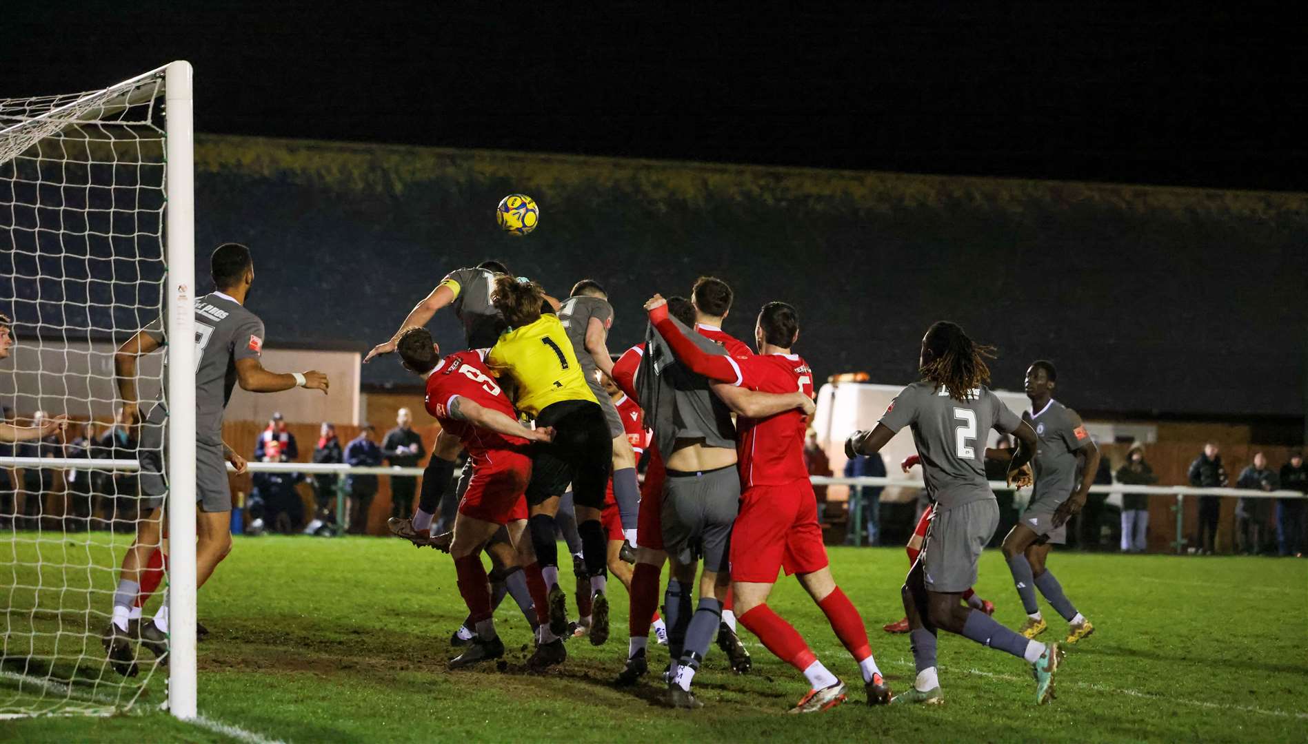 Action from Stamford's victory at Biggleswade Town. Photo: Rob O'Brien