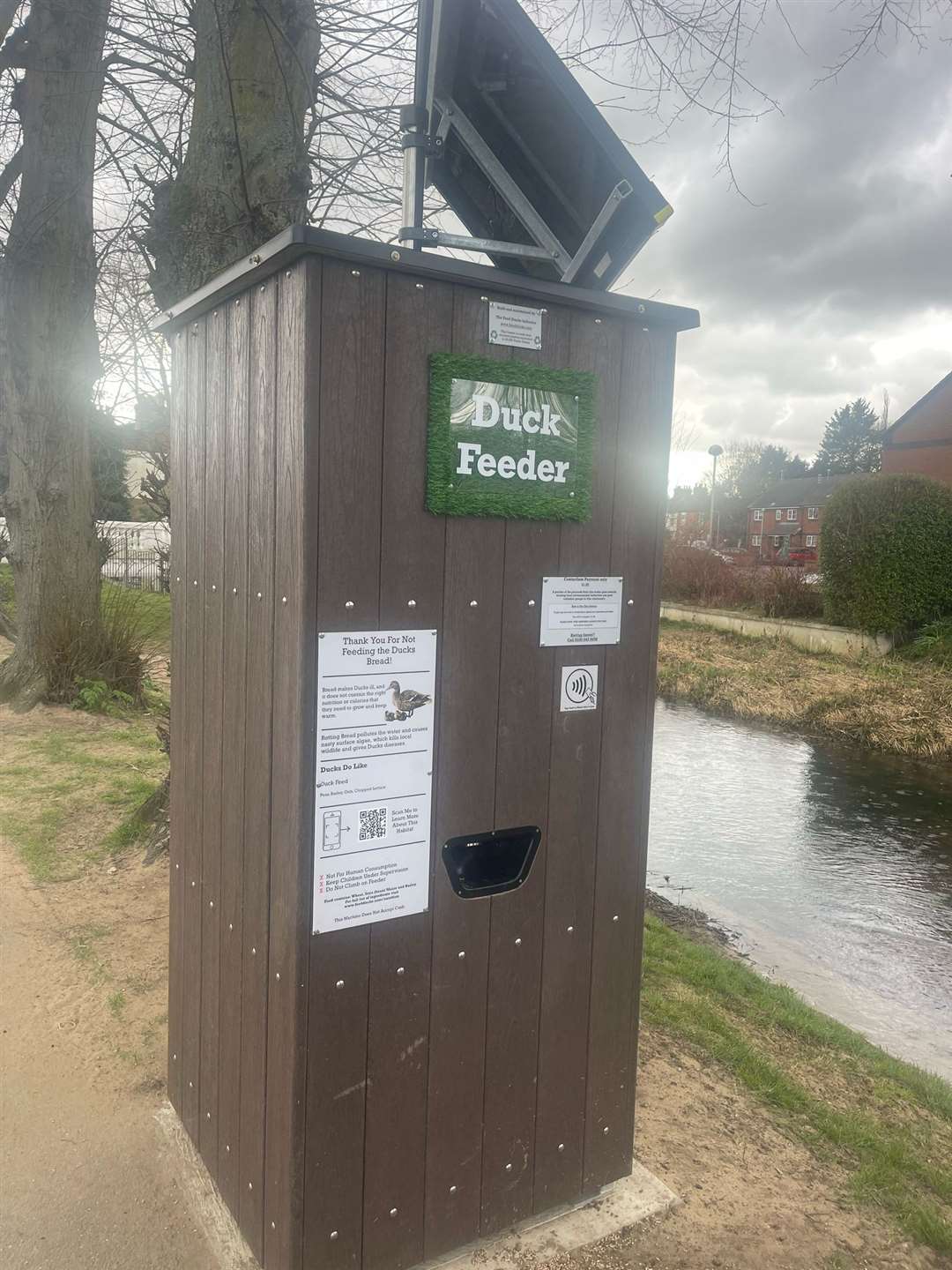 The bird feeder in situ in Wyndham Park. Photo: Supplied