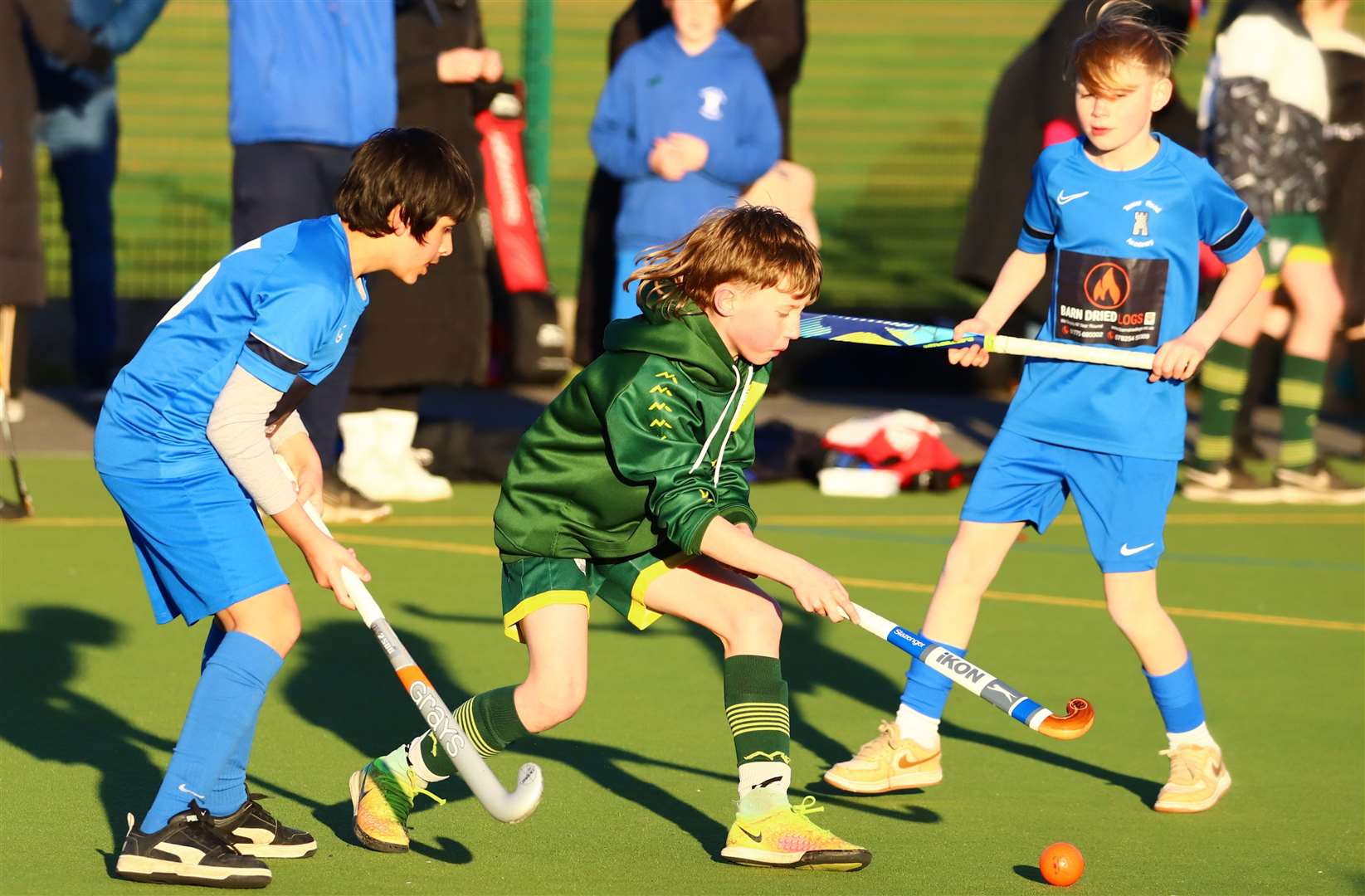 Action from the fourth of five primary school tournaments organised by Spalding Hockey Club. Photo: Nigel Cookson
