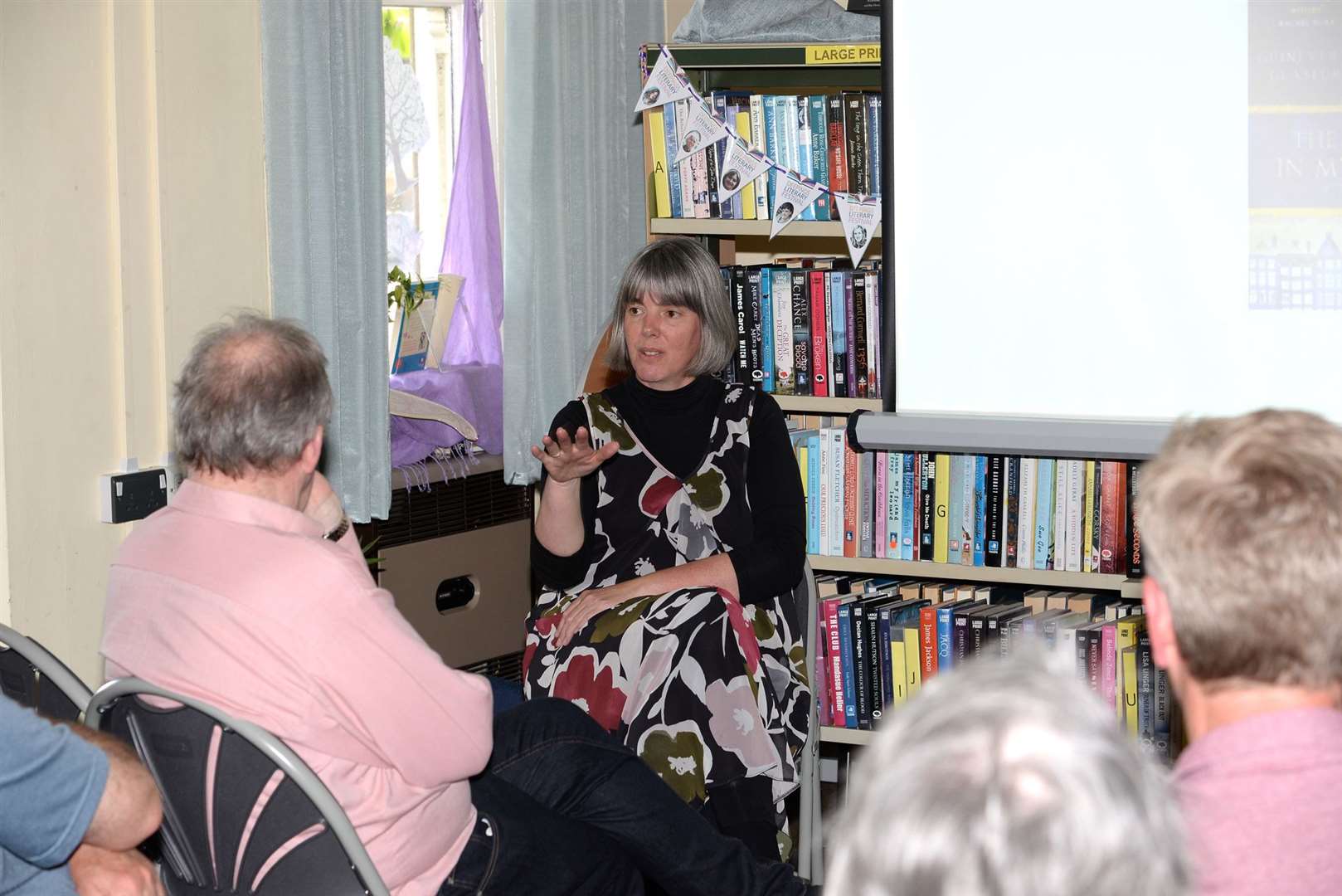 A talk by Guinevere Glasfurd Brown at a previous Deepings Literary Festival
