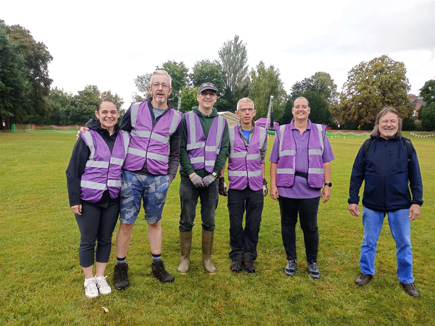 Organisers at the event in Dysart Park, Grantham.